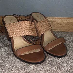 Schultz wrap around heeled sandals